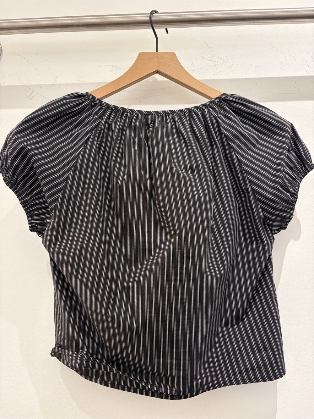 Deiji Studios Women’s Poplin Shirt - Mono Stripe - Picture 3 of 3